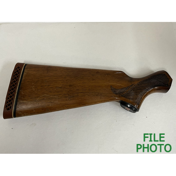 Butt Stock - Walnut - Checkered - Magnum - 2nd Pattern - w/ Pad - Original Butt Stock - Walnut - Checkered - Magnum - 2nd Pattern - w/ Pad - Original